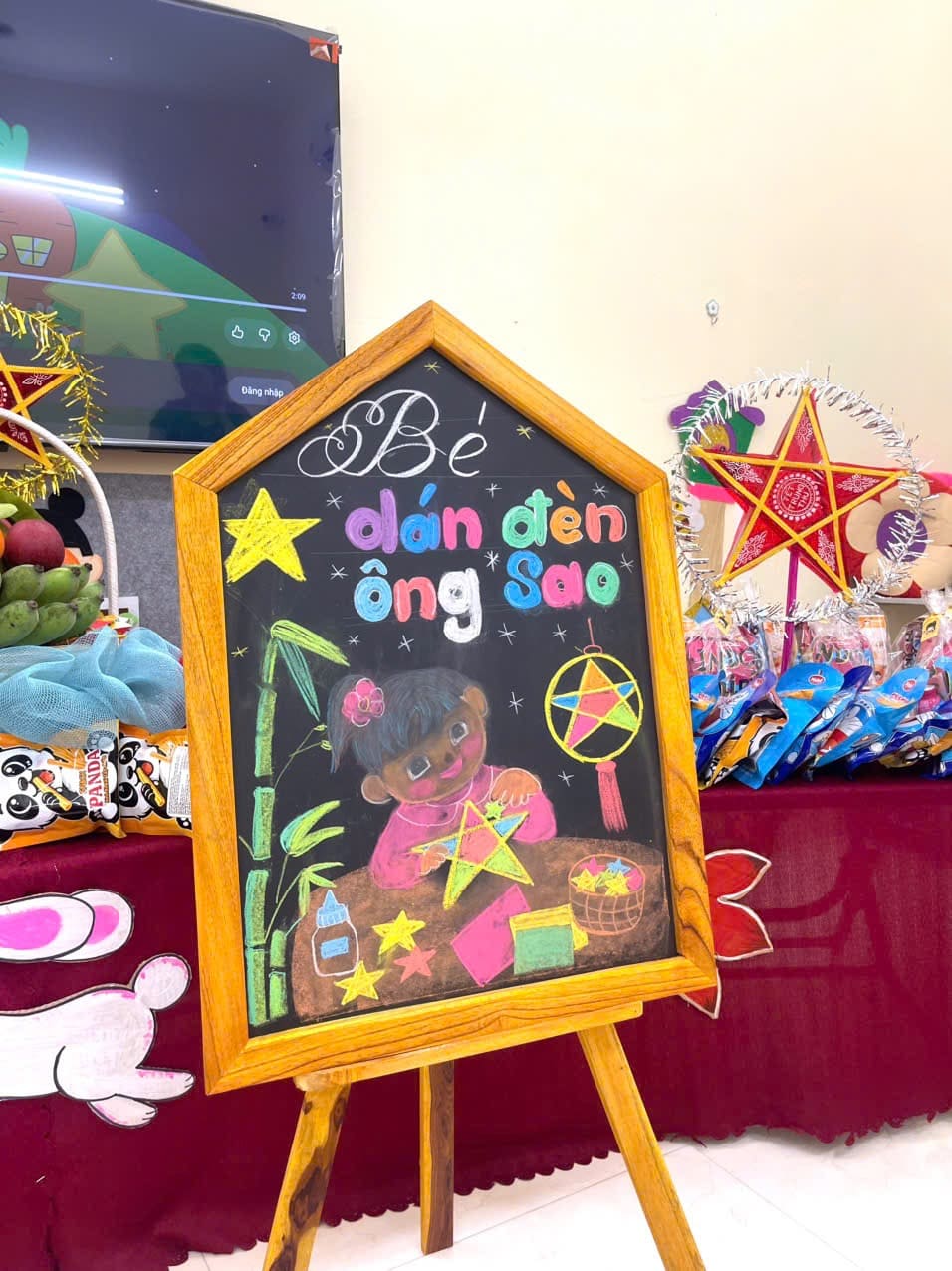 Children celebrating the Mid-Autumn Festival with lanterns