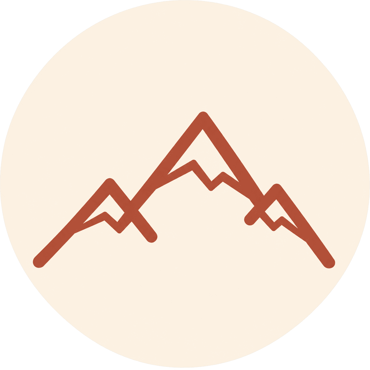 Mountain icon representing a brighter future