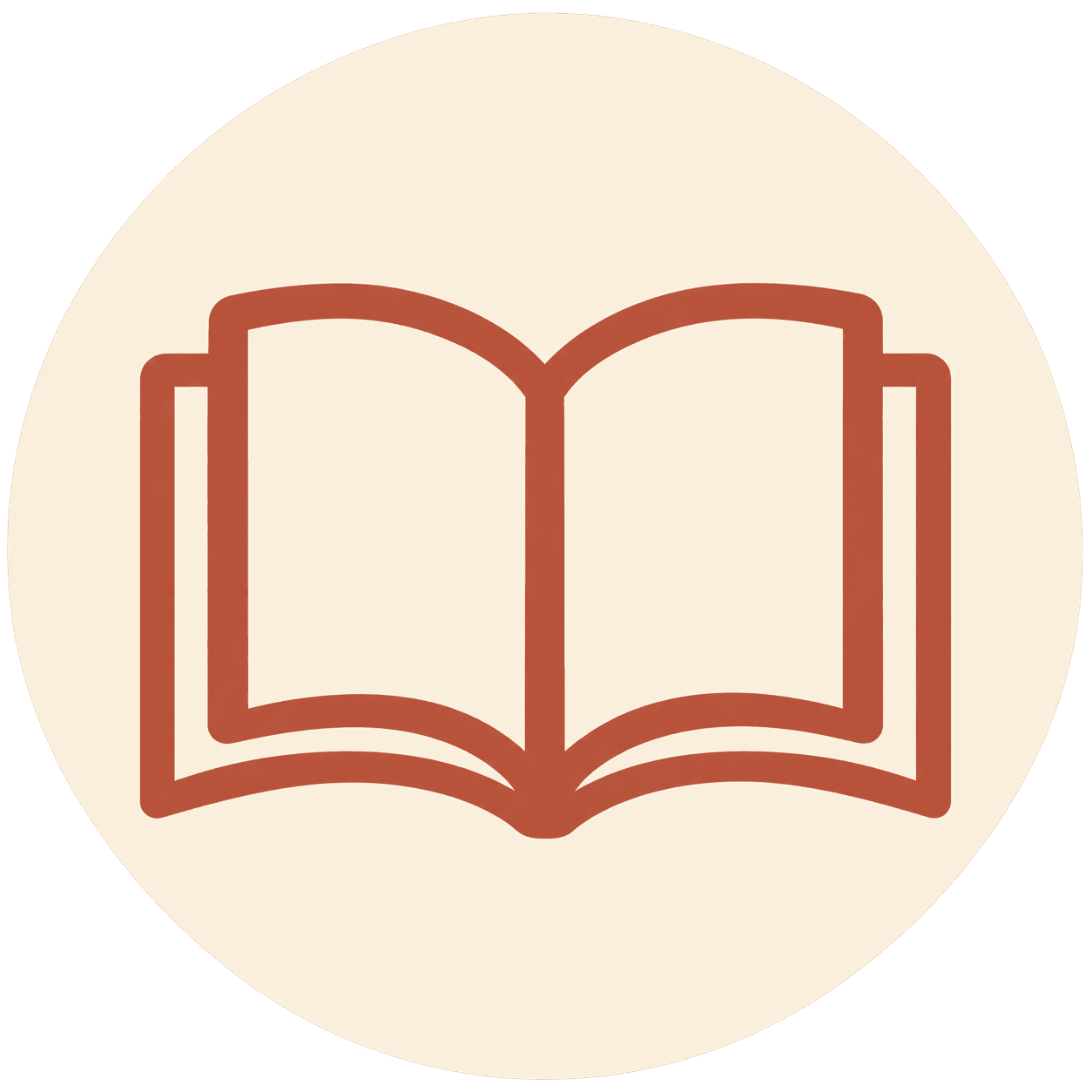 Open book icon representing a personal journal